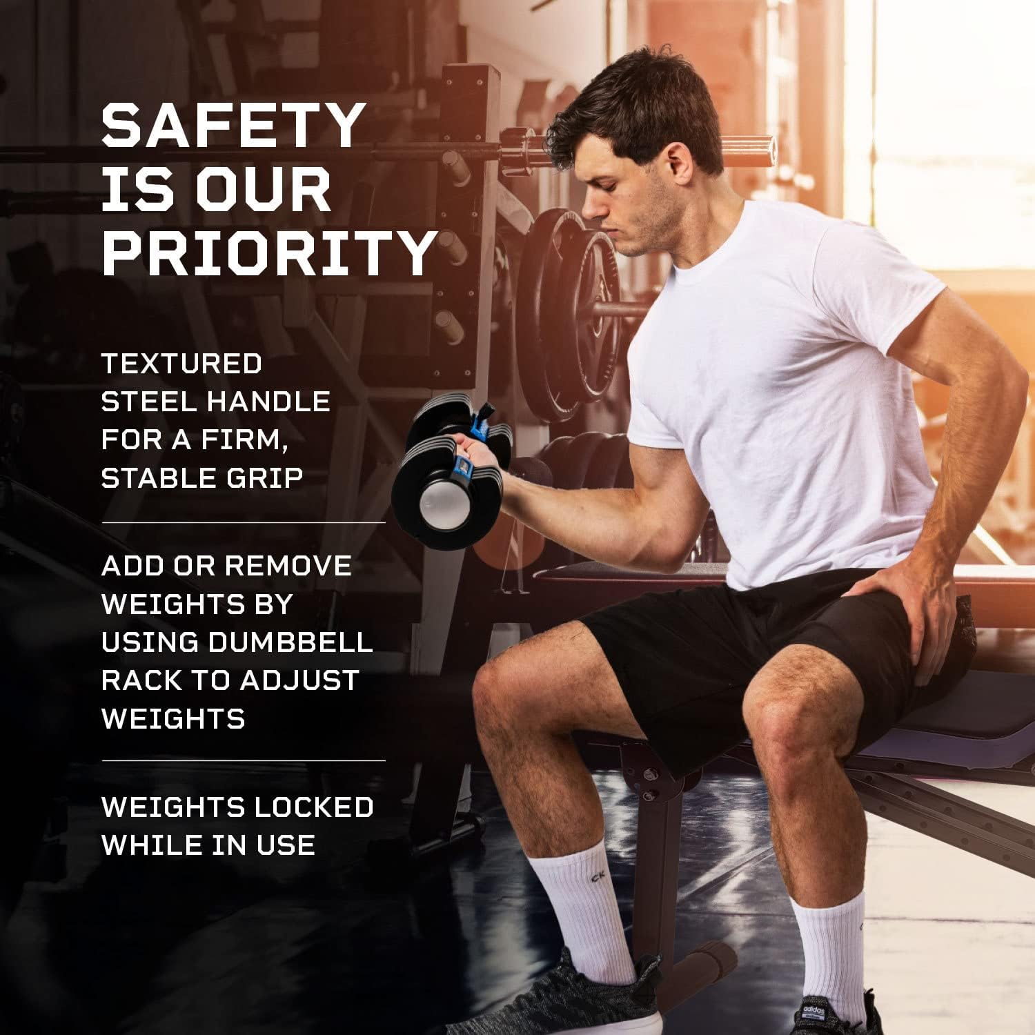 Lifepro Adjustable Dumbbell 25lb (5lb, 10lb, 15lb, 20lb, 25lb). 5-in-1 Dumbbells Adjustable Weights for Men and Women. Dumbbell Adjustable Free Weights Plates and Rack.Dumbbells Set of 2.