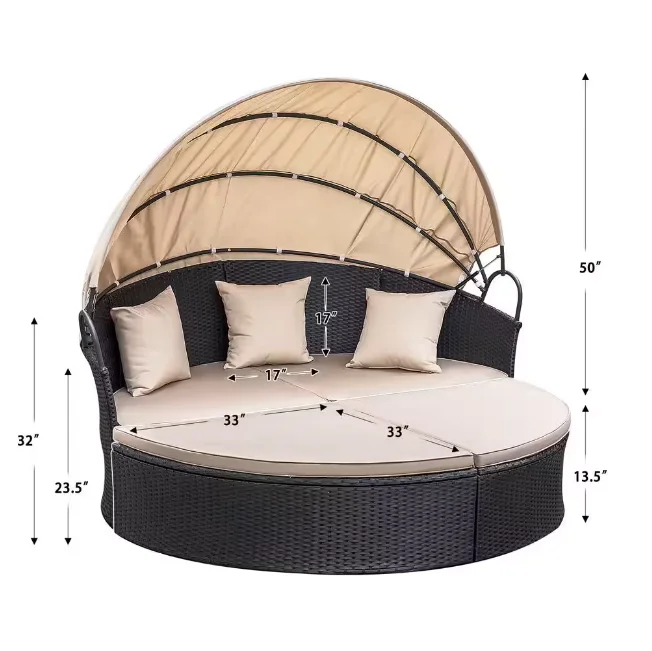 Lounge shell sun island outdoor weatherproof