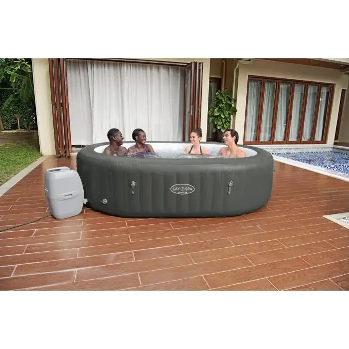 Spa gonflable BESTWAY - Lay-Z-Spa Mauritius - 270 x 180 x 71 cm - 5 à 7 places - Ovale (Couverture, cartouche et diffuseur)
