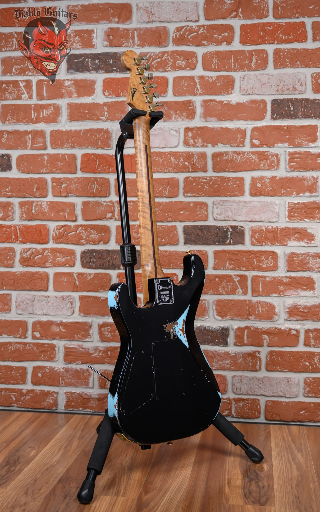 Charvel USA Custom Shop Music Zoo Exclusive Roasted San Dimas HS Master Built By Pasquale Campolattano Aged Black over Daphne Blue Heavy Relic Nitro 2024 w/OHSC