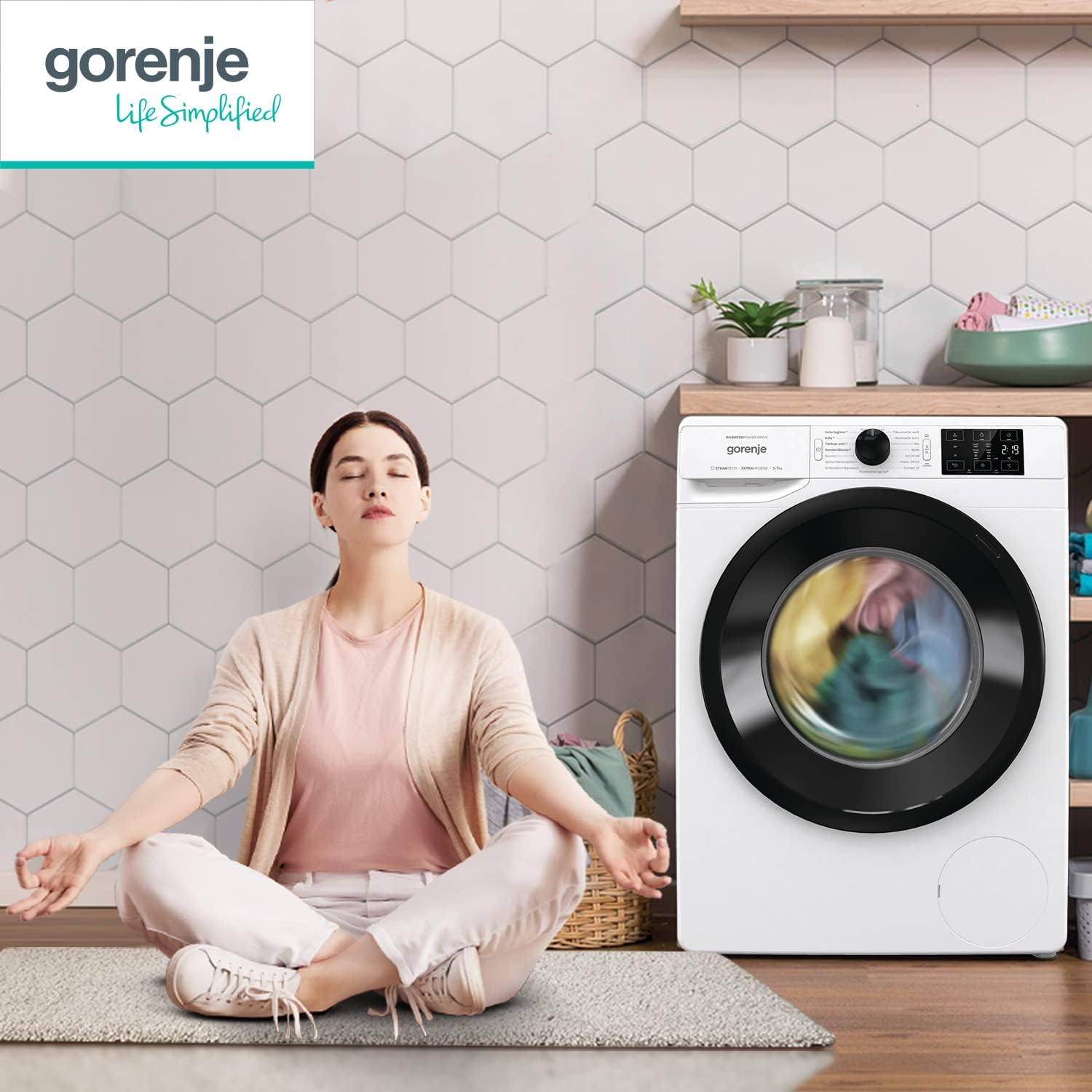Gorenje Washing Machine with Steam Function / Inverter PowerDrive Motor / Stainless Steel Drum
