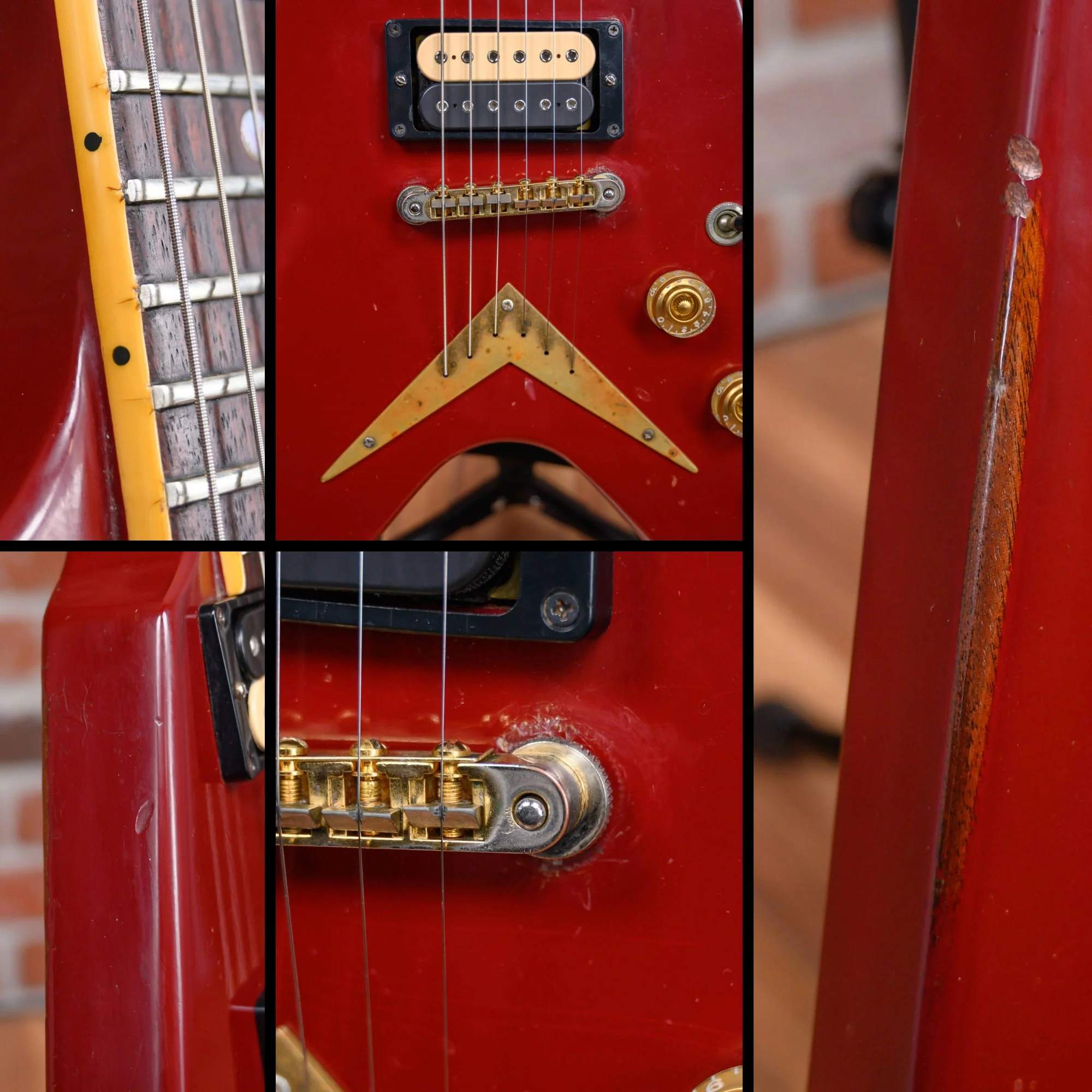 Dean V Cherry 1981 w/Hard Shell Case