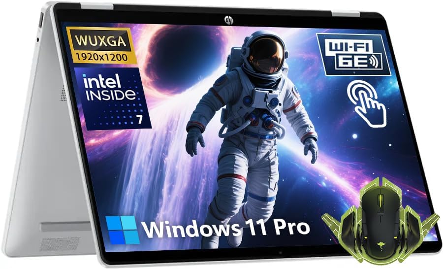 HP OmniBook 5 Flip 2-in-1 Touch Screen i7 Laptop, 16GB DDR5 RAM 1TB SSD Intel Core 7 150U Processor(Beat i7 1355U), 14