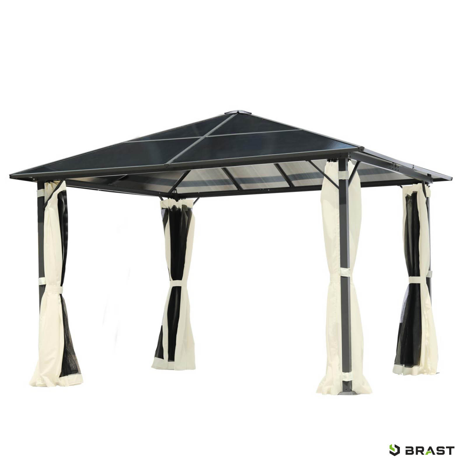 BRAST Alu Gartenpavillon SUMMERDREAM 3x3m beige