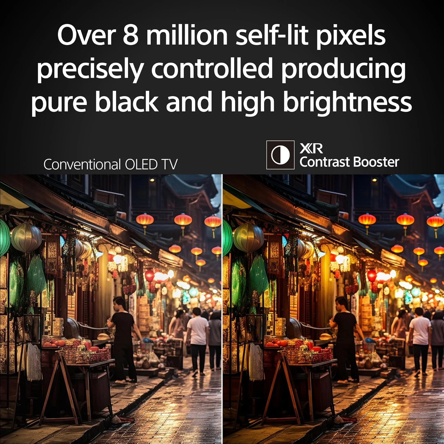 Sony BRAVIA 8 II 55 Inch TV, QD OLED, 4K Smart Google TV, XR Processor with AI Technology, Ultra Slim Design, 120hz Television, Dolby Vision/Atmos, Exclusive Features for PS5, K-55XR80M2, 2025 Model