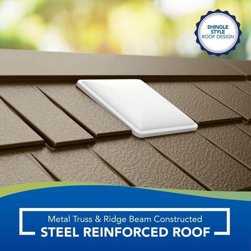 Cascade 7 ft. W x 7 ft. D Plastic Storage Shed