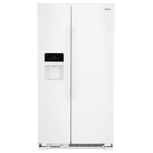 Whirlpool 21.4-cu ft Side-by-Side Refrigerator with Ice Maker (Fingerprint Resistant Stainless Steel)