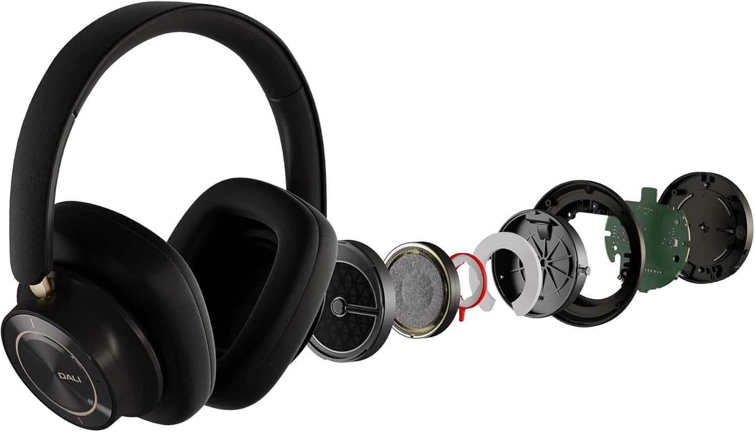 DALI IO-12 Over-The-Ear Wireless/Wired Hi-Fi Headphones with ANC, Bluetooth AptX & Patented SMC Driver Technology, 35 Hours Battery Life