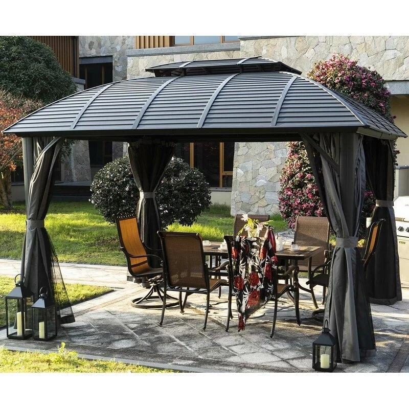 Barreras 12 Ft. W x 10 Ft. D Aluminum Patio Gazebo