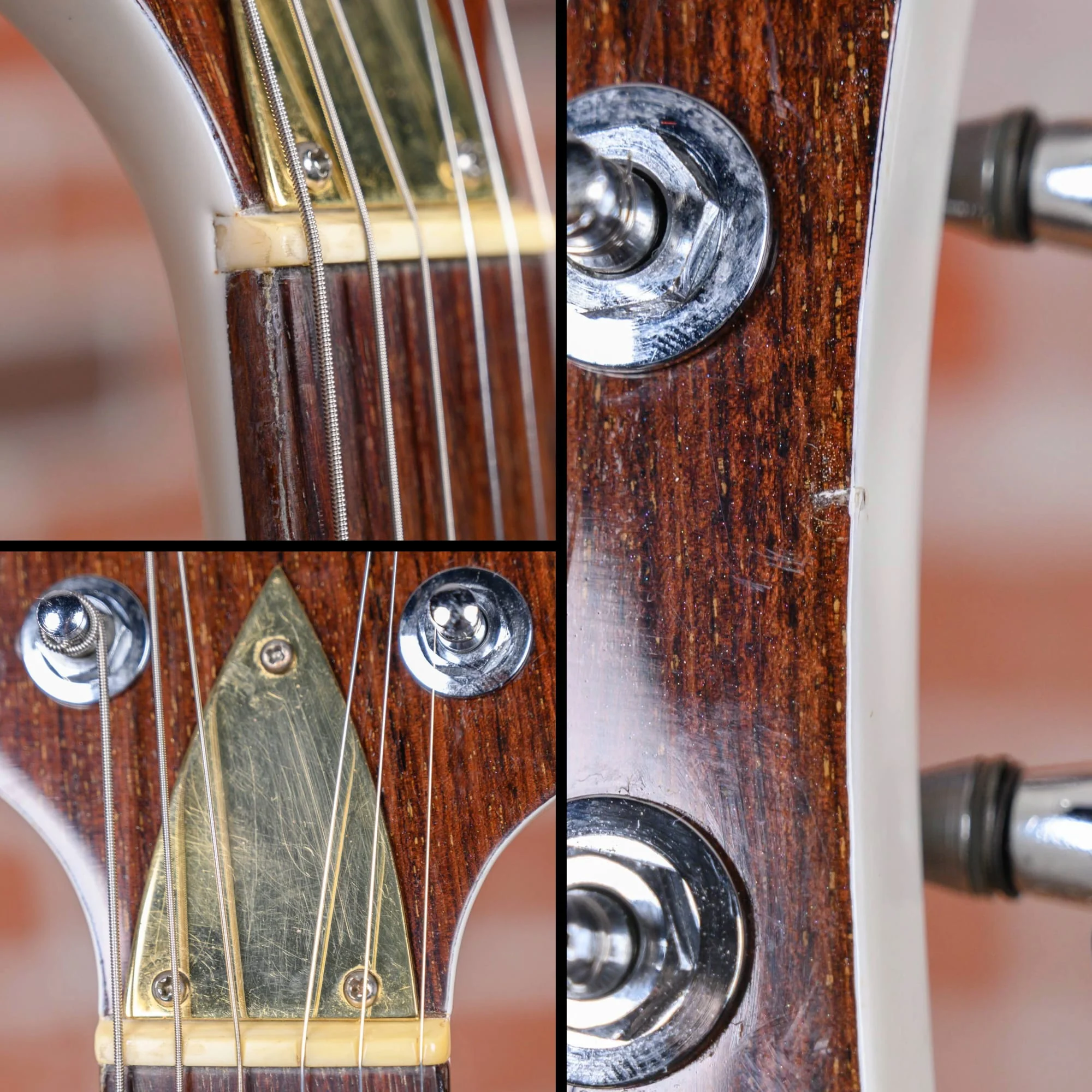 B.C. Rich Mockingbird Deluxe Glitter Rock White 1984 w/OHSC (Refin)