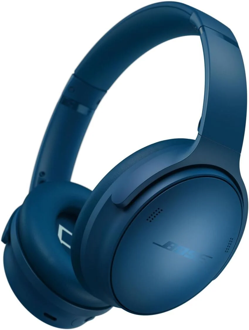 Bose QuietComfort Headphones - Wireless Bluetooth Headphones, Active Over Ear Noise Cancelling and Mic, USB-C Charging, Deep Bass, Up to 24 Hours of Playtime, Black