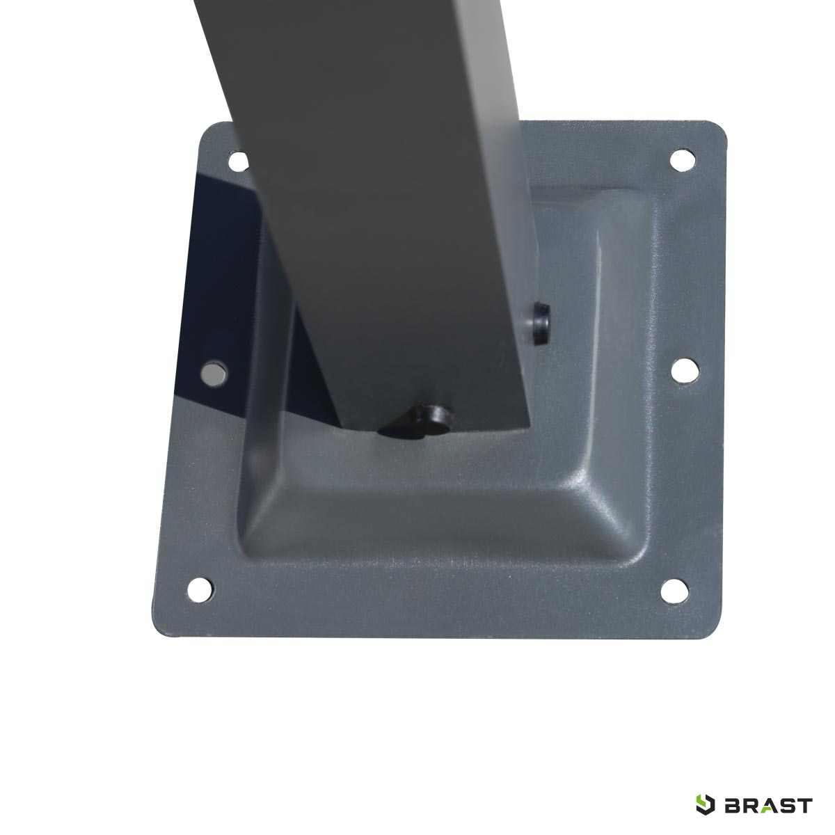 BRAST Alu Pavillon PAGODE 4x4m dunkelgrau mit Moskitonetz