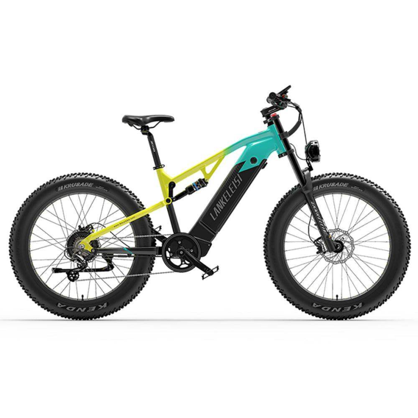 Lankeleisi RV800 Plus 750W Bafang Motor 26" Fat Bike Fully E-Mountainbike 20Ah Samsung Akku E-MTB