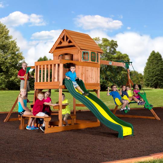 Springboro Wooden Swing Set