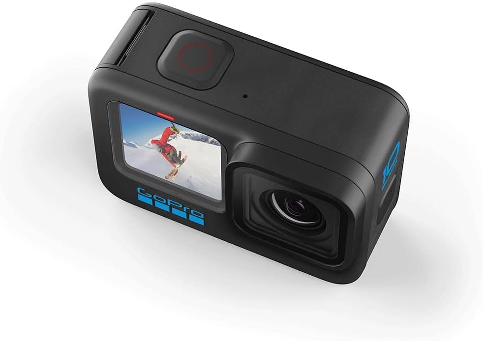 GoPro HERO10 Black - Waterproof Action Camera with Front LCD and Touch Rear Screens, 5.3K60 Ultra HD Video, 23MP Photos, 1080p Live Streaming, Webcam, Stabilization