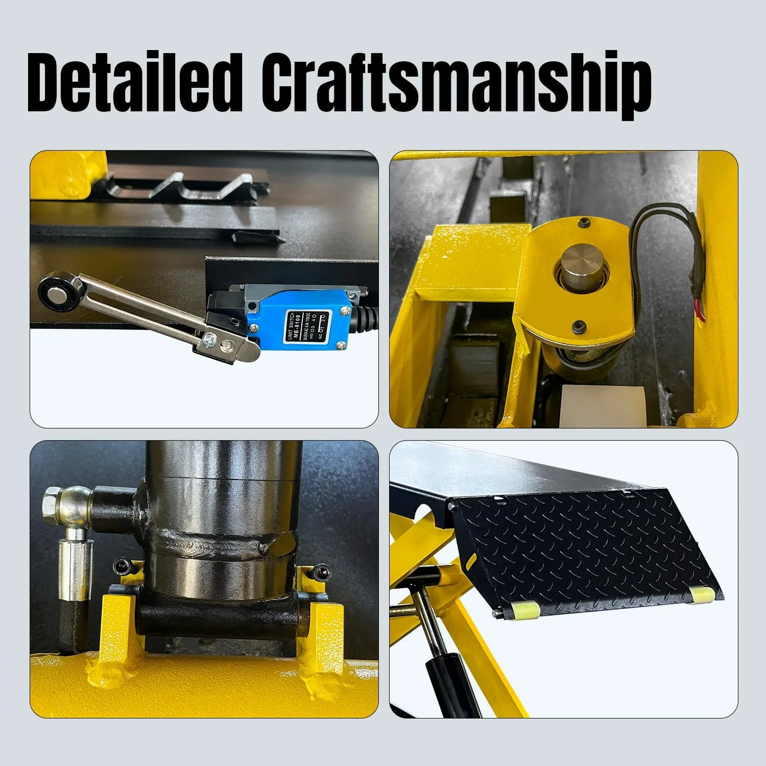 8,000 LBS Scissor Lift Mid Rise Electric Release Auto Lift 110V Car Lift Max. Lift Height 39.5'' for Home Garage Lift