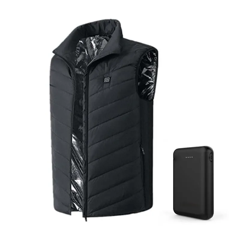 2023 Updated Version Two-touch 15Heat Zones LED Controller Heated Vest For Men & Women With Battery Pack