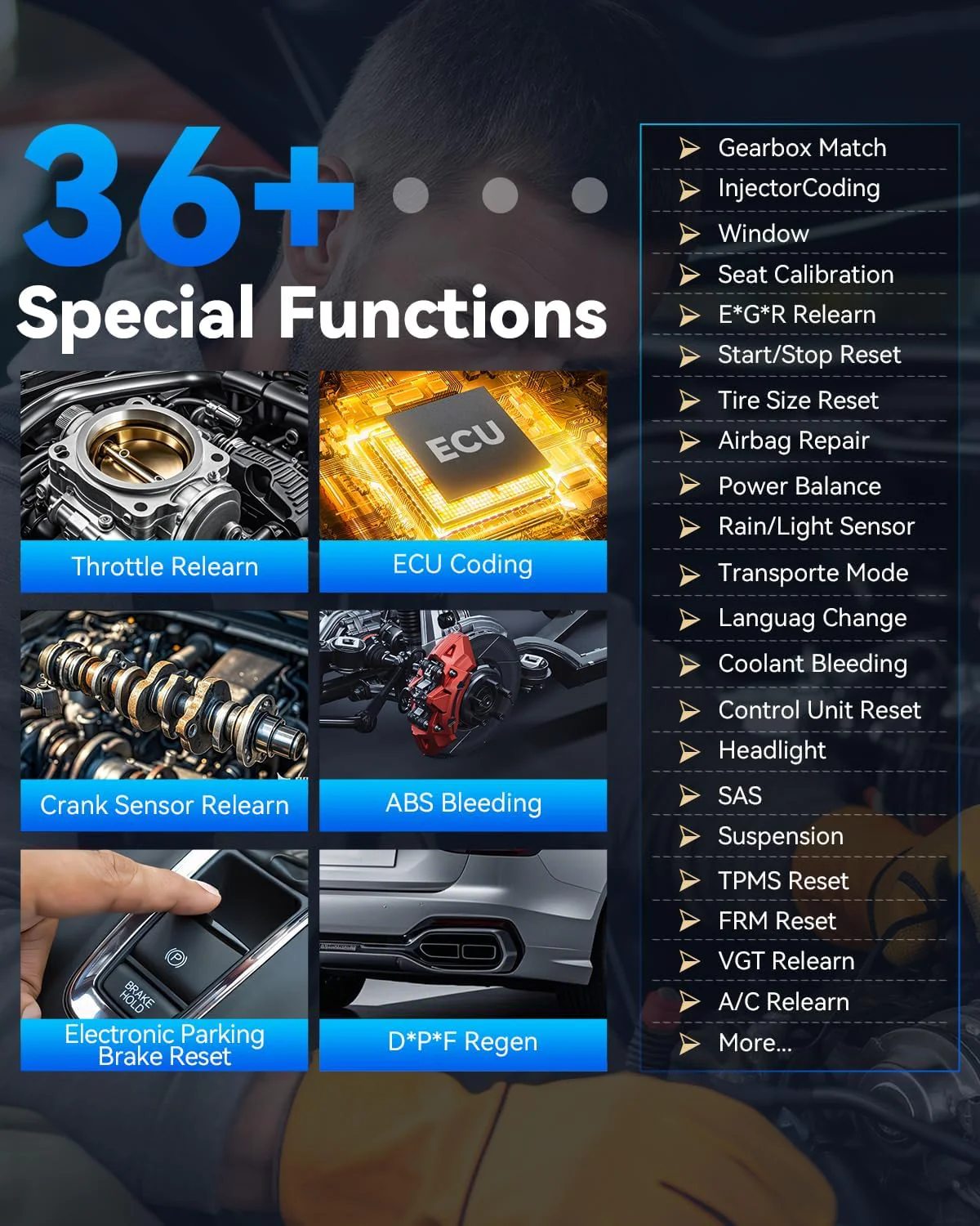 XTOOL D7 Bidirectional OBD2 Scanner: 2025 Scan Tool with 36+ Resets, Full System Car Scanner Diagnostic Tool, Injector Calibration, Throttle Relearn, Crank Sensor Relearn, FCA, CANFD & DoIP