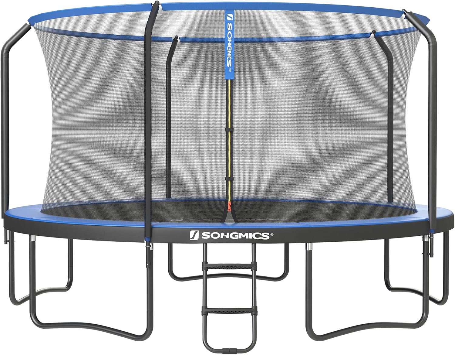 SONGMICS Outdoor Trampoline Ø 427 cm, Round Garden Trampoline with Safety Net and Ladder, Edge Cover, Padded Frame, for Children