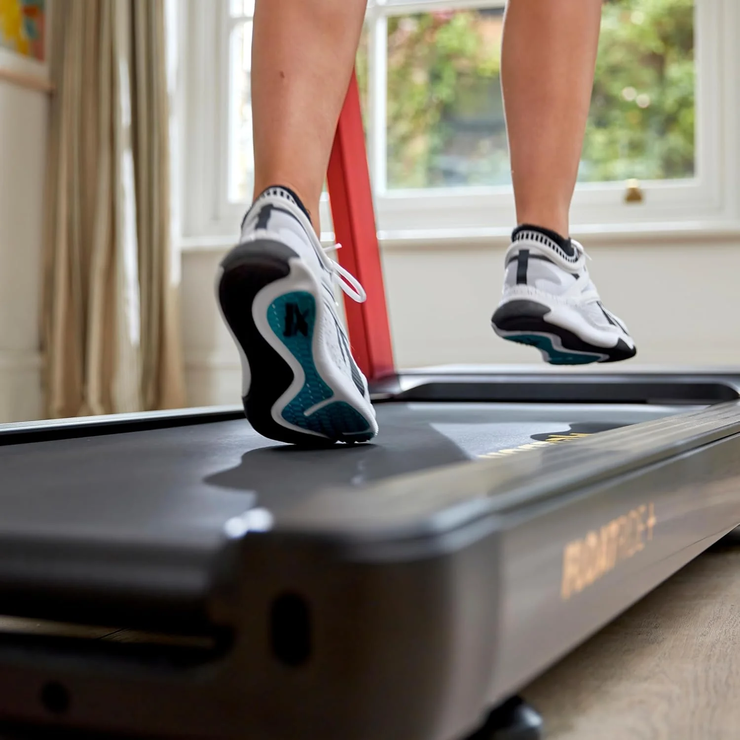 Reebok FR20z Floatride Treadmill - Red with Incline, Bluetooth, Walking or Running, 2.25 HP, 11.2 MPH, 264 lb. Capacity, Kinomap Compatible