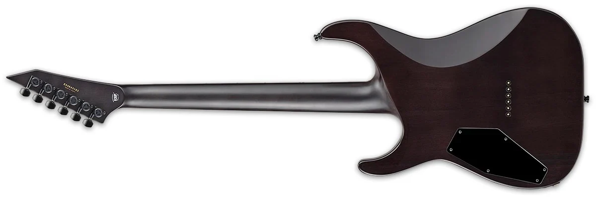 ESP E-II M-II NT Burled Maple Top Black Natural Fade 2021 w/OHSC