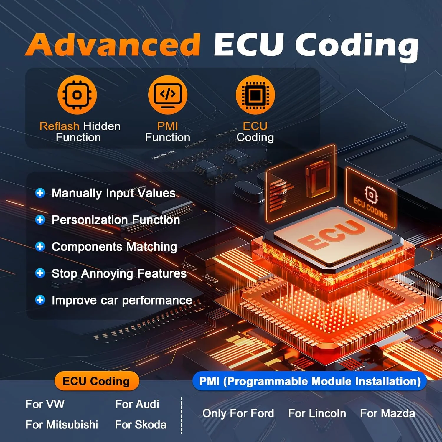 XTOOL IP900S Bidirectional Scan Tool with Topology Mapping, 41+ Maintenance Service, ECU C0ding, PMI Function, FCA AutoAuth, Pre & Post Scan, All System OBD2 Scanner Diagnostic Tool with 3-Year Update