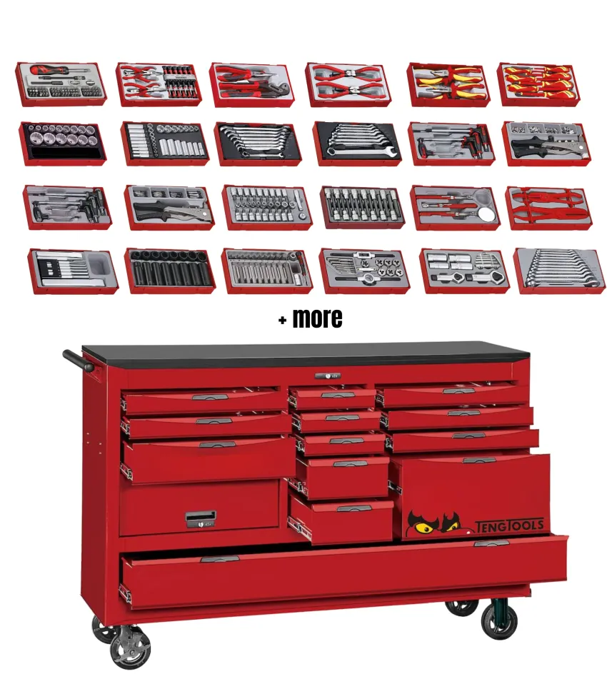 Teng Tools 756-piece 67-inch wide Juggernaut original tool kit-TCW813UNBK-KIT1
