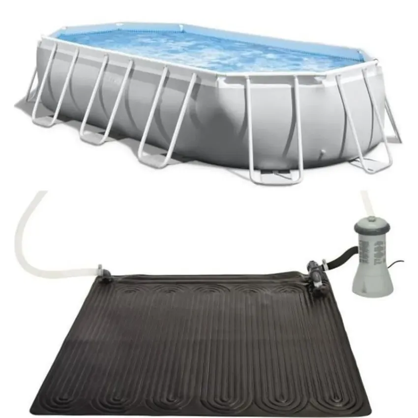 Intex - 26798NP - Kit piscine prism frame ovale tubulaire 6,10 x 3,05 x 1,22m