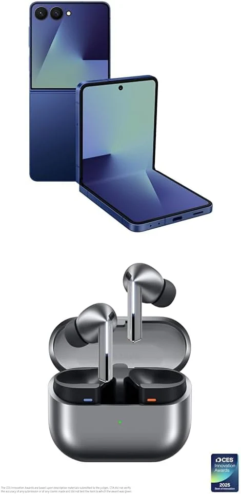 Samsung Galaxy Z Flip7 Cell Phone, 512GB AI Smartphone, Unlocked Android, high-res 50 MP Camera, Powerful Processor, Long Battery Life, 2025, US 1 Yr Manufacturer Warranty, Coral Red