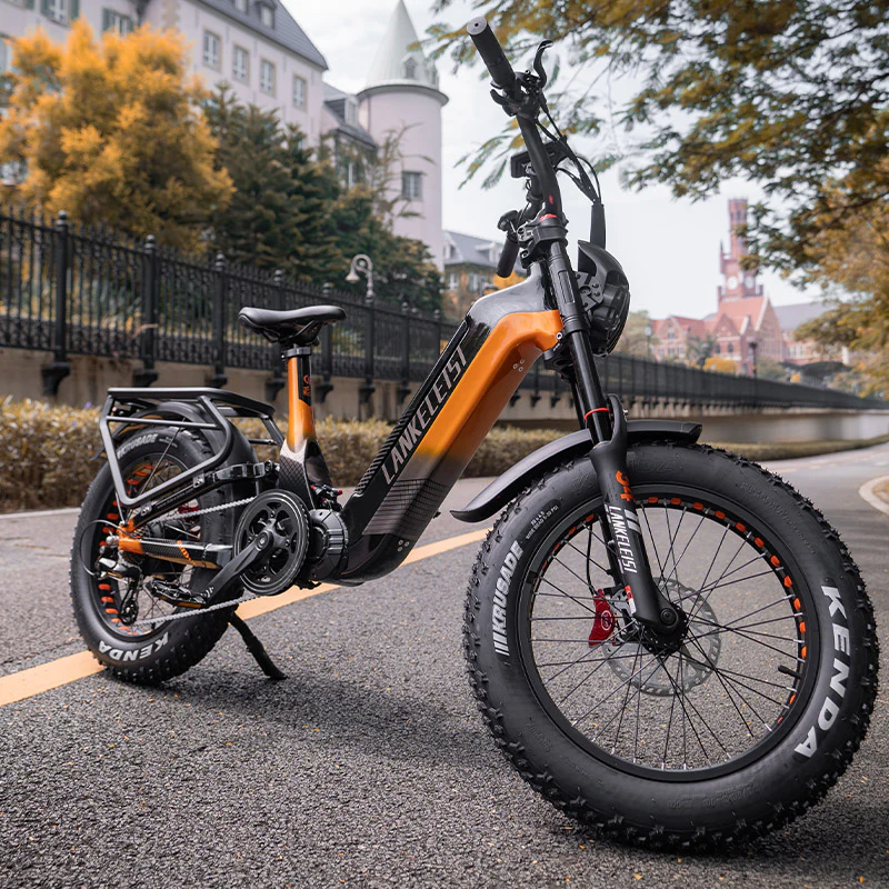 Lankeleisi RX800 Plus 1000W 20" Fatbike Full Suspension Electric Bike 48V 20Ah Samsung Battery SUV E-Bike