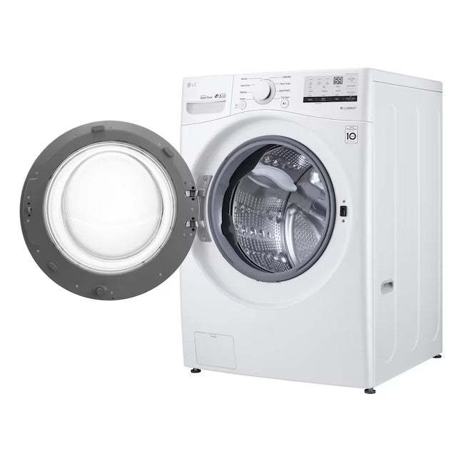 LG 4.5-cu ft High Efficiency Stackable Front-Load Washer (White) ENERGY STAR