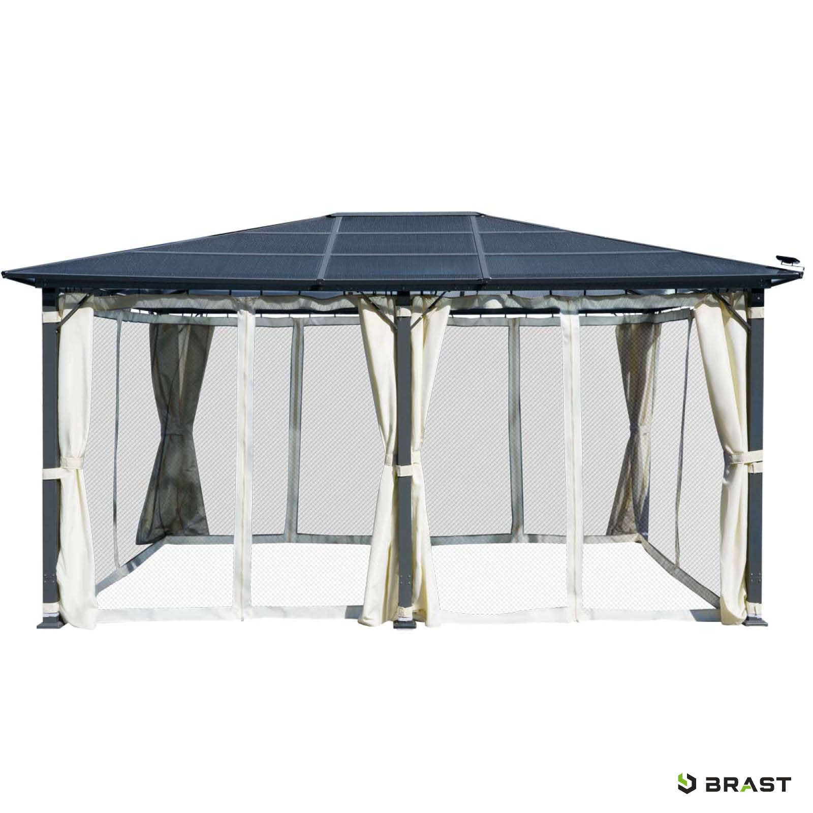 BRAST Alu Pavillon PREMIUM 3,6x4,8m beige