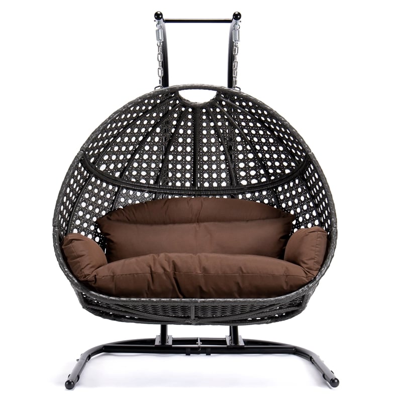 2-Person Wicker Hanging Swing Chair