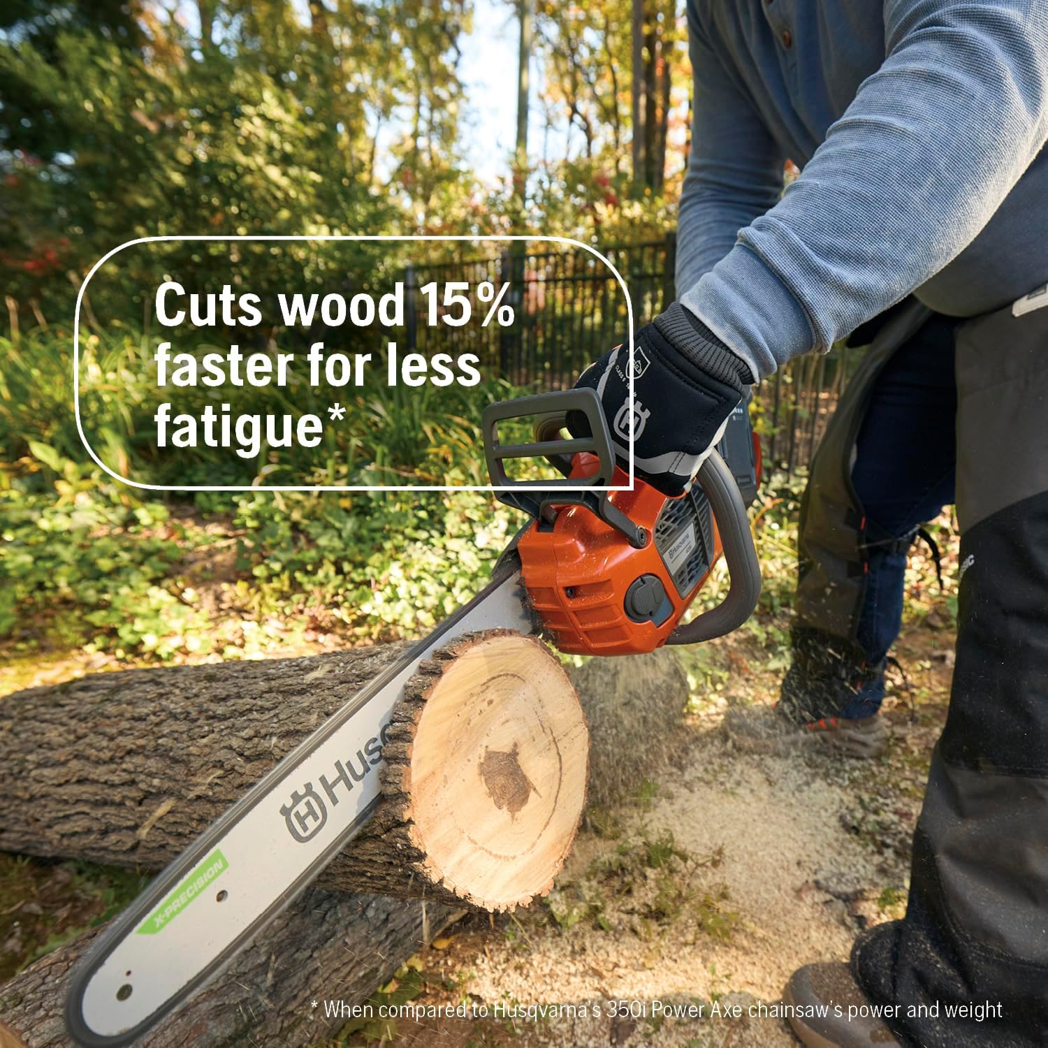 Husqvarna 435i Battery Chainsaw, 16-Inch Cordless Electric Chainsaw with Battery and Charger Not Included