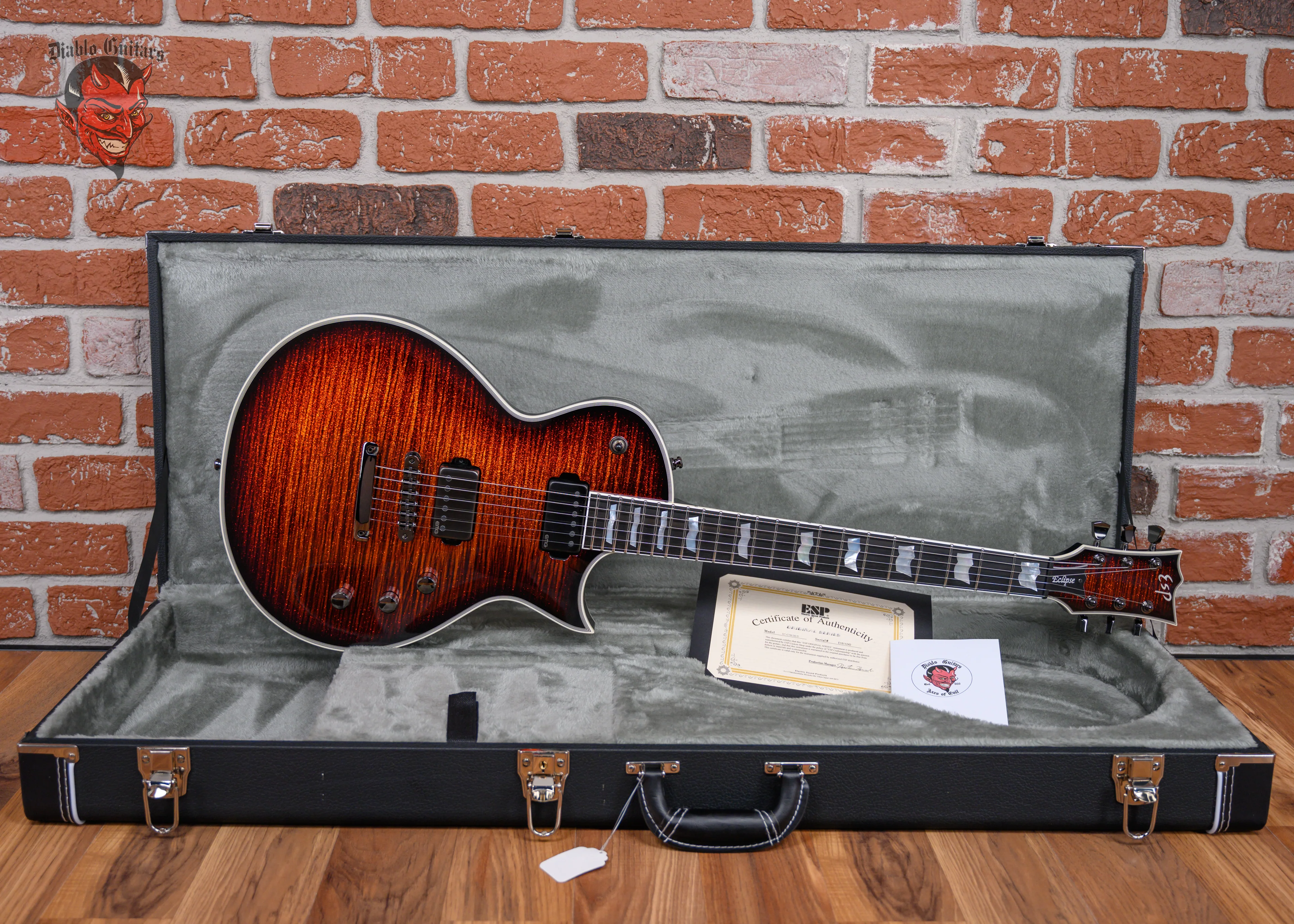 ESP Original Series Eclipse Custom Shop DB/E Glitter Storm Red 2024 w/OHSC