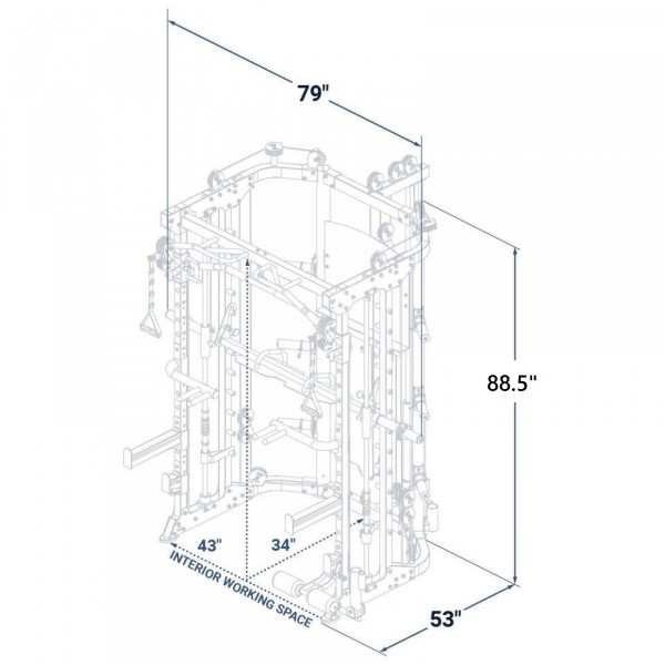 BodyMax CTX5 Multi Cable and Smith Machine