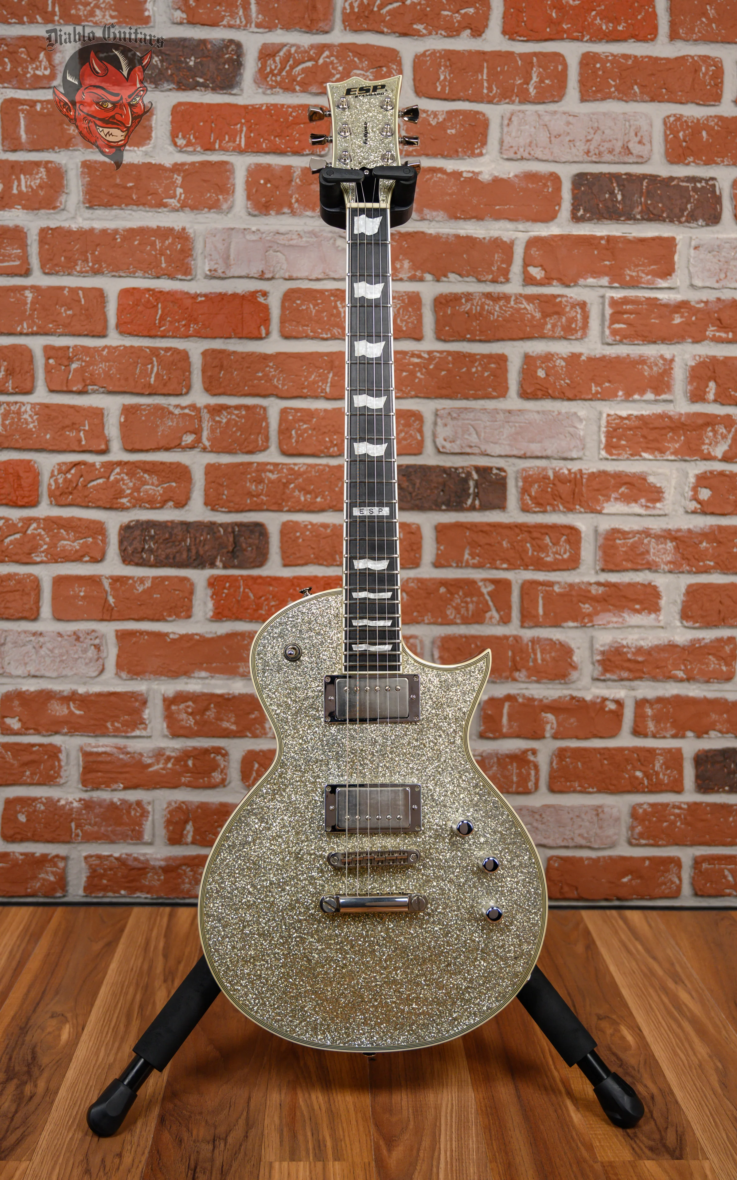 ESP Standard Eclipse-II Silver Sparkle 2013 w/OHSC