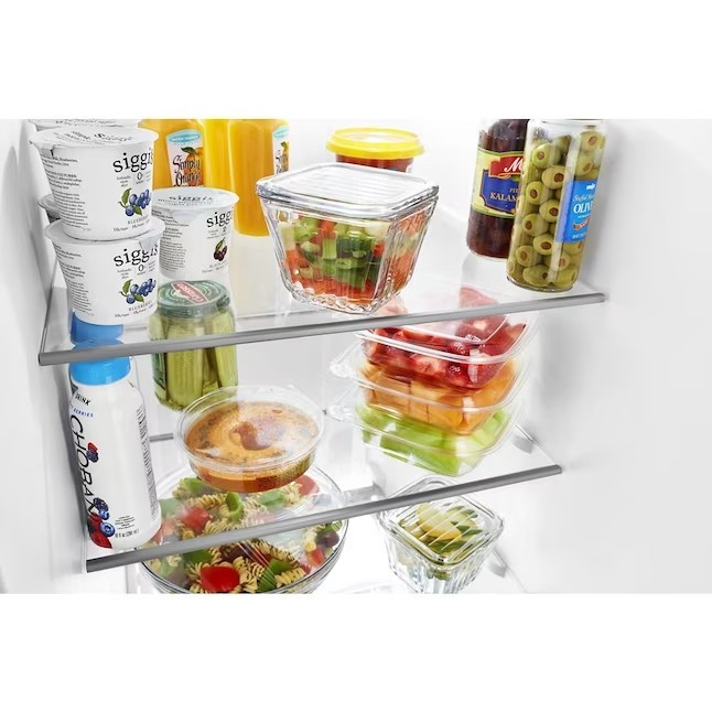 Whirlpool 21.4-cu ft Side-by-Side Refrigerator with Ice Maker (Fingerprint Resistant Stainless Steel)