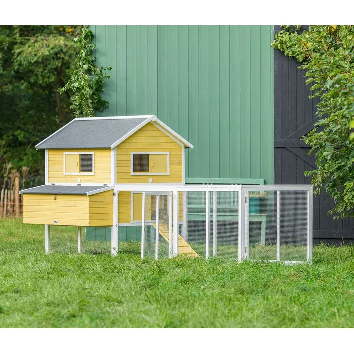 Dehner Lieblinge Hühnerstall Miami, gelb, ca. B337/H158,5/T145,8 cm