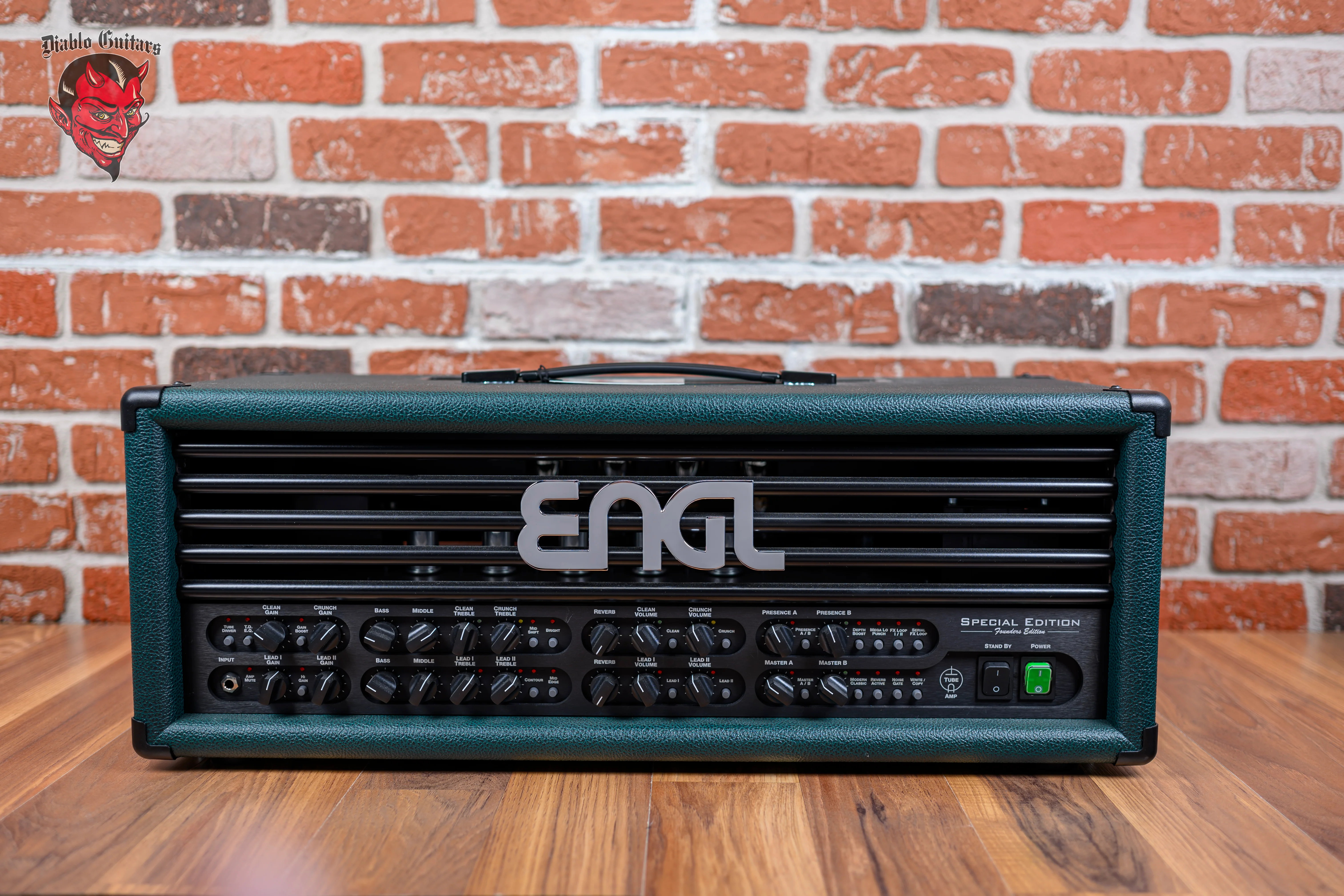 Engl Custom Shop Special Edition Founders Edition E670FE 5-Channel 100-watt all Tube Head with 6L6 Tubes Green Bronco