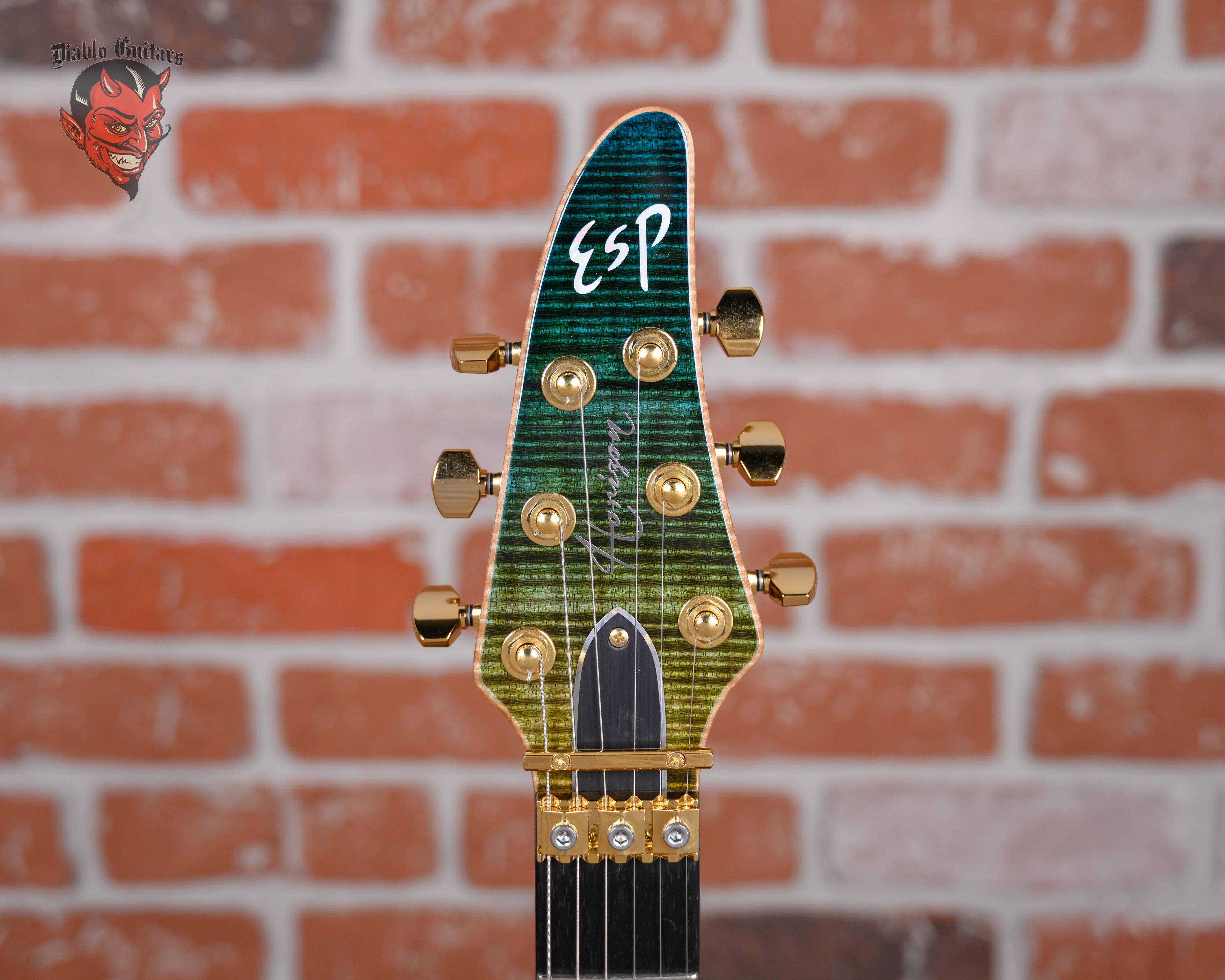 ESP Custom Shop Horizon CTM FR/FM Flamed Maple Top Turquoise Green Teardrop Sunburst 2024 w/OHSC