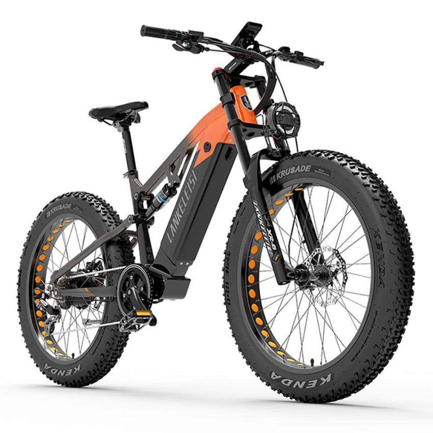 Lankeleisi RV800 Plus 750W Bafang Motor 26" Fat Bike Fully E-Mountainbike 20Ah Samsung Akku E-MTB