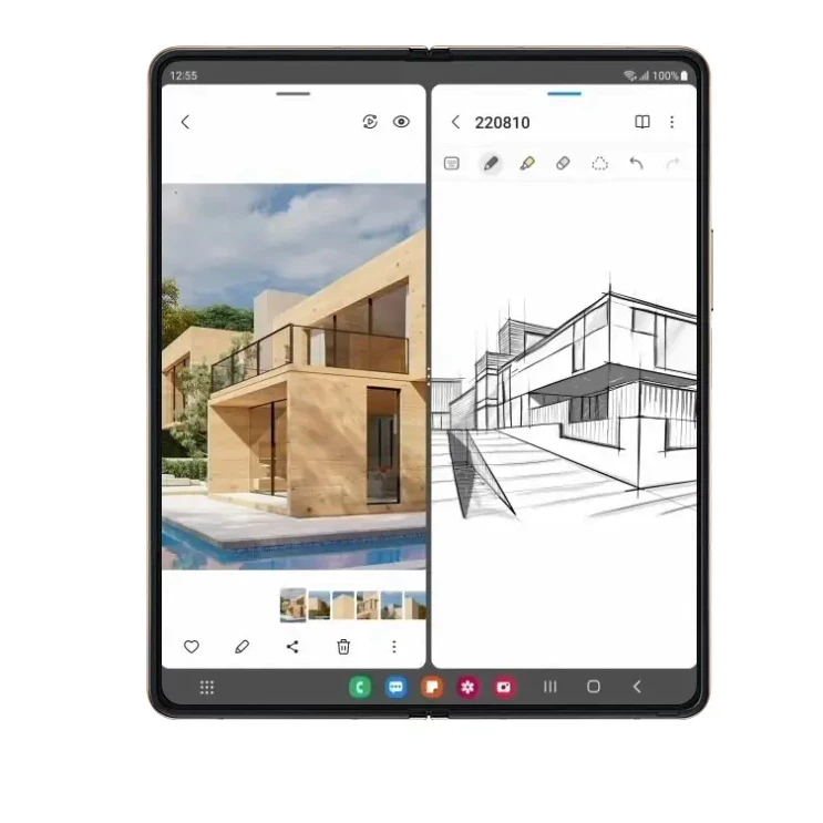 Samsung w25/8.0 inches/4400mAh Super Long Standby AI 5G S Pen Dual SIM Nano-SIM One year warranty
