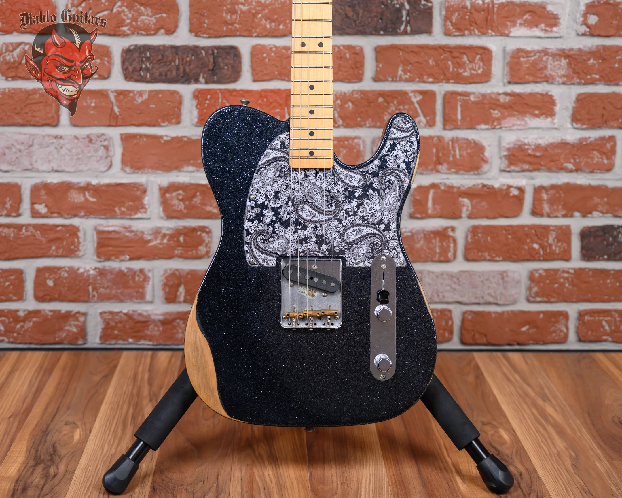 Fender Brad Paisley Road Worn Esquire Black Sparkle 2021 w/Fender Gigbag