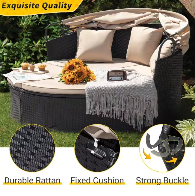 Lounge shell sun island outdoor weatherproof