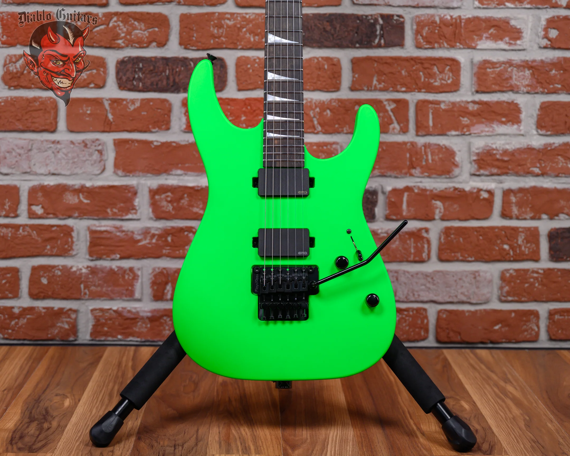 Charvel USA Custom Shop DK24 2H FR PH Satin Neon Green 2025 w/OHSC