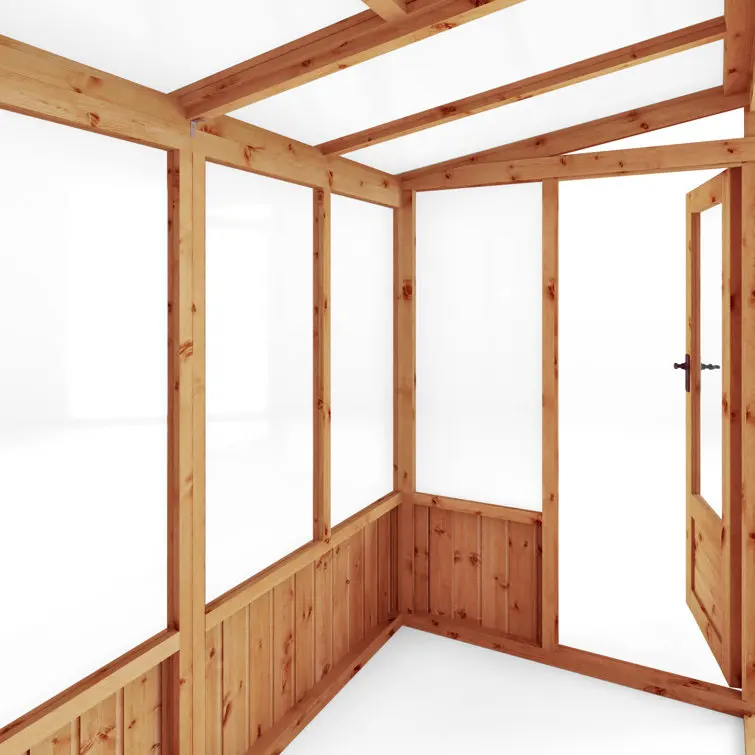 Mercia 8 x 4ft Premium Lean Too Greenhouse