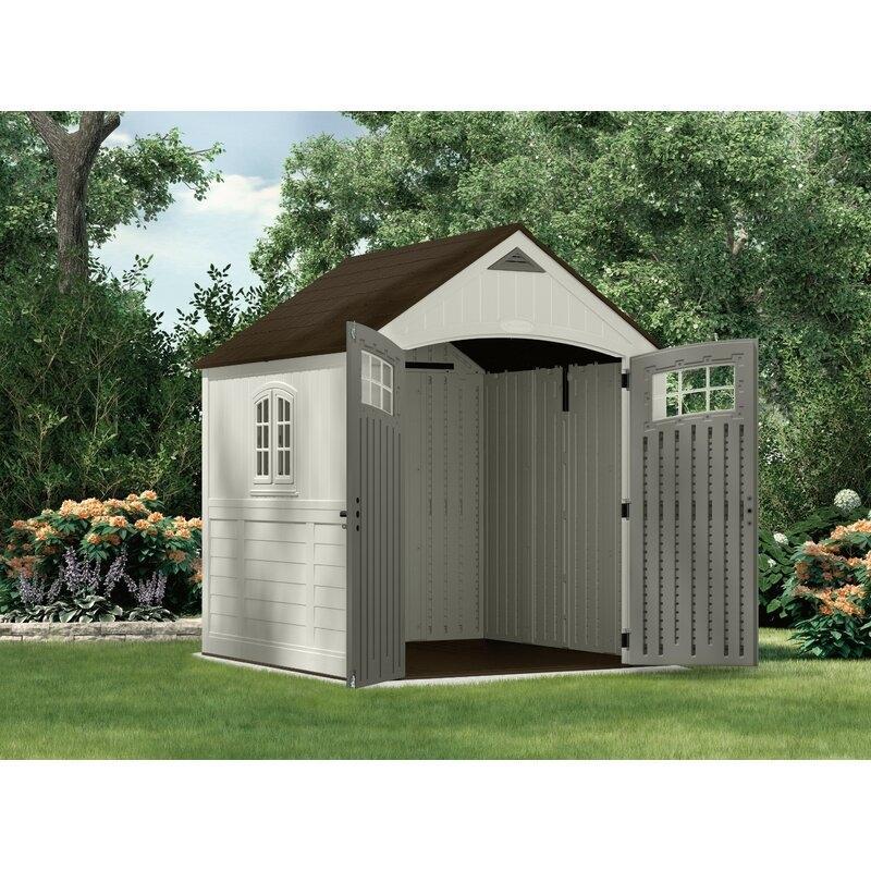 Cascade 7 ft. W x 7 ft. D Plastic Storage Shed
