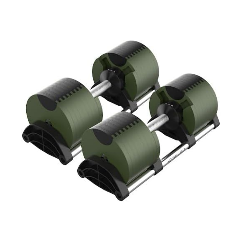 NUOBELL Adjustable Dumbbells Pair 5-80 lbs : the Adjustable Dumbbell Set to Replace 16 Sets of Dumbbells.