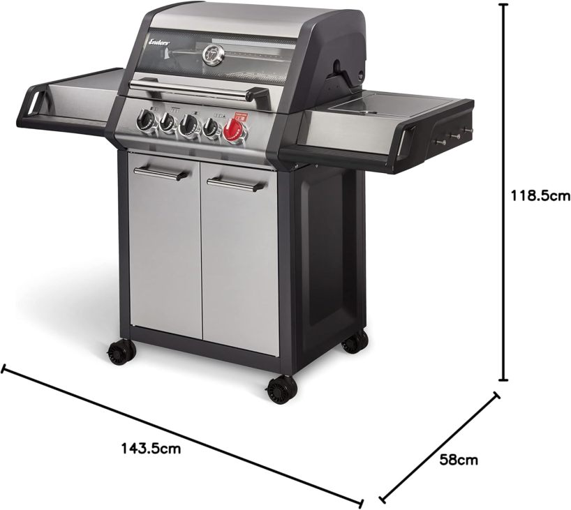 Enders Monroe Pro 3 Sik 4 Sik Turbo Gas BBQ Grill